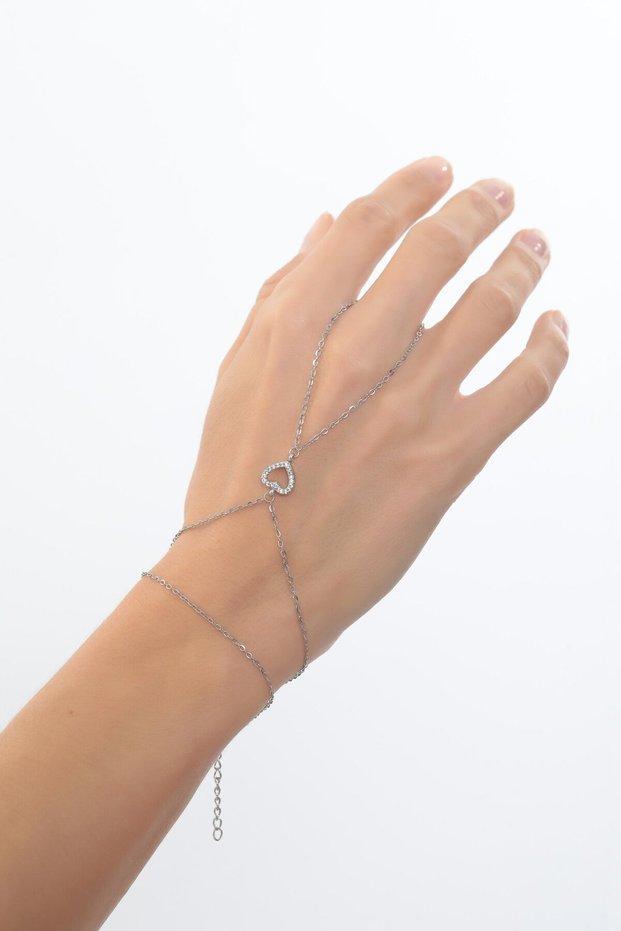 Women's Heart Steel Watch - Silver Color - (with Surprise Gift)