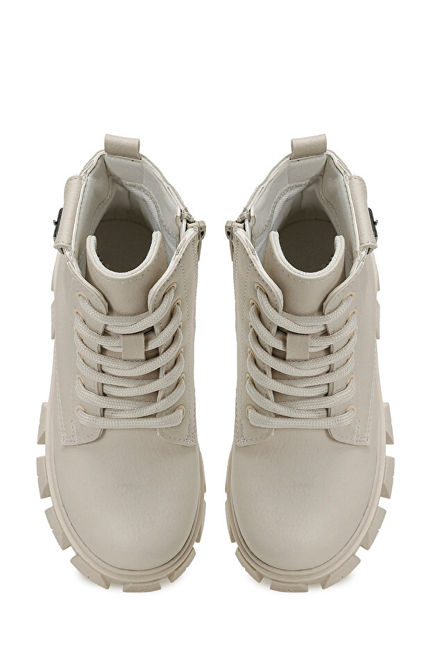 BAGES.P5PR Krem Kız Çocuk Biker Bot - 4