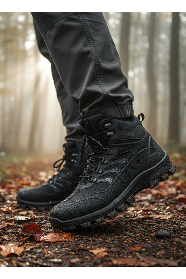 erkek su geçirmez waterproof siyah bot - 4