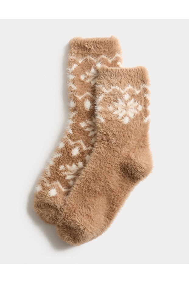 2’li Desenli Çorap - 1