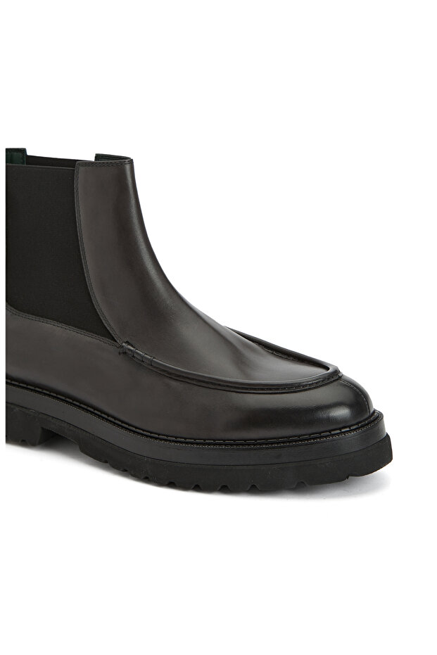 Antrasit Erkek Deri Bot - 6