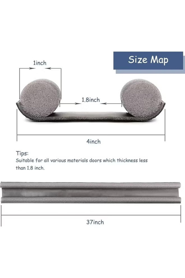 Door Gap Windproof Shield, Noise-Reducing Sealing Strip, Windproof and Dustproof Shield - 2
