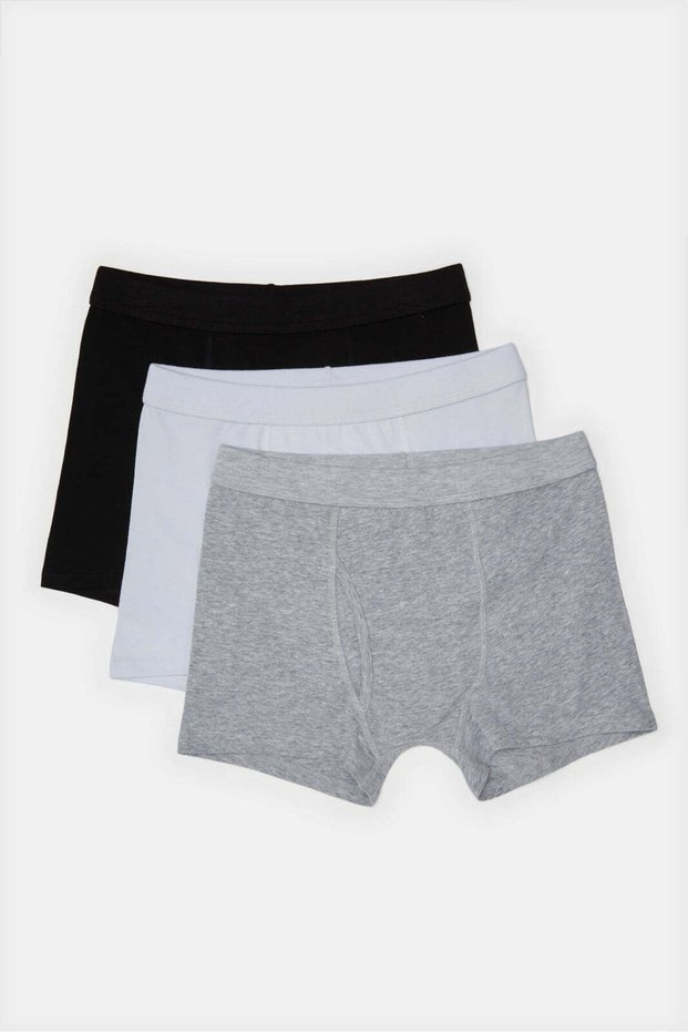 Senior Boys Assorted Printed And Solid Boxer Brief (Pack of 3)
