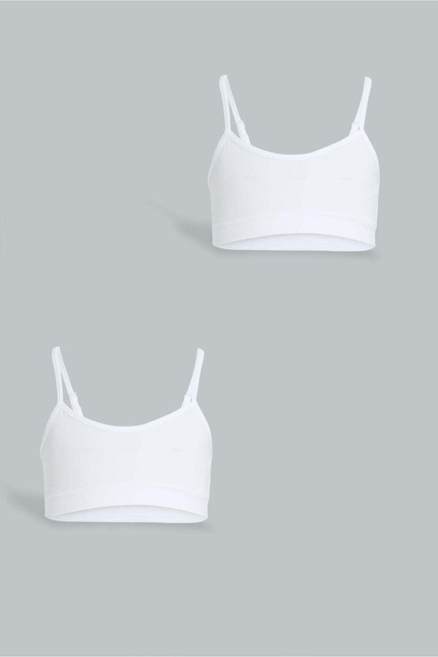 White Comfort Bra For Senior Girls (Pack of 2)