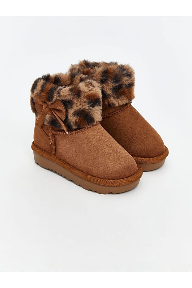 LCW STEPS Süet Görünümlü Kız Bebek Bot - 1