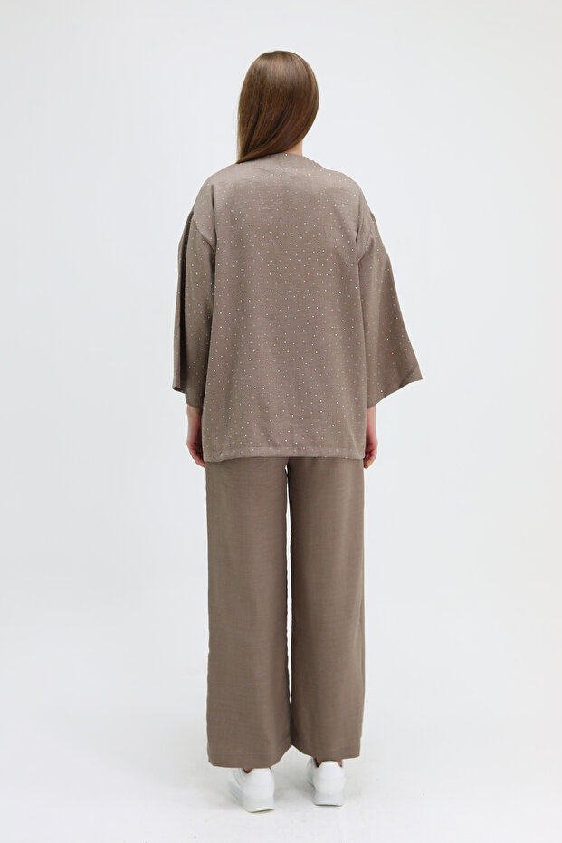 مجموعة مزدوجة مع تفاصيل الحجر - 4