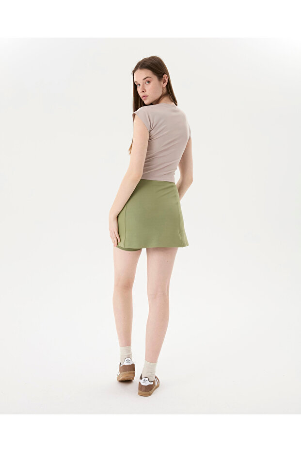 Matcha Şortlu Çan Etek - 7