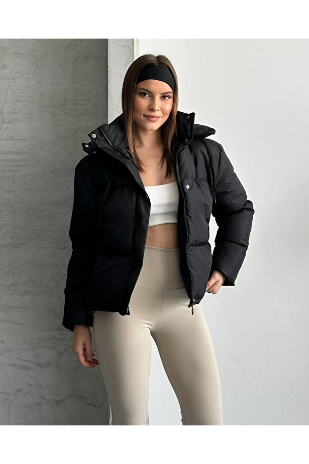 Hooded Puffer Jacket - 3