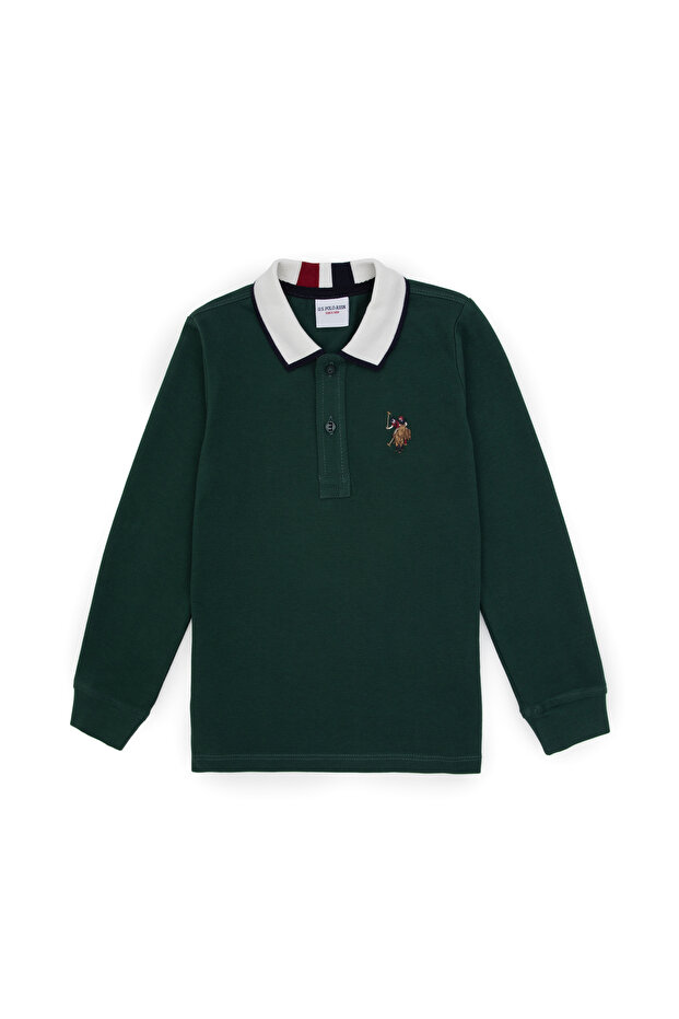 Boy's Dark Green Basic Sweatshirt 50307723-Vr079