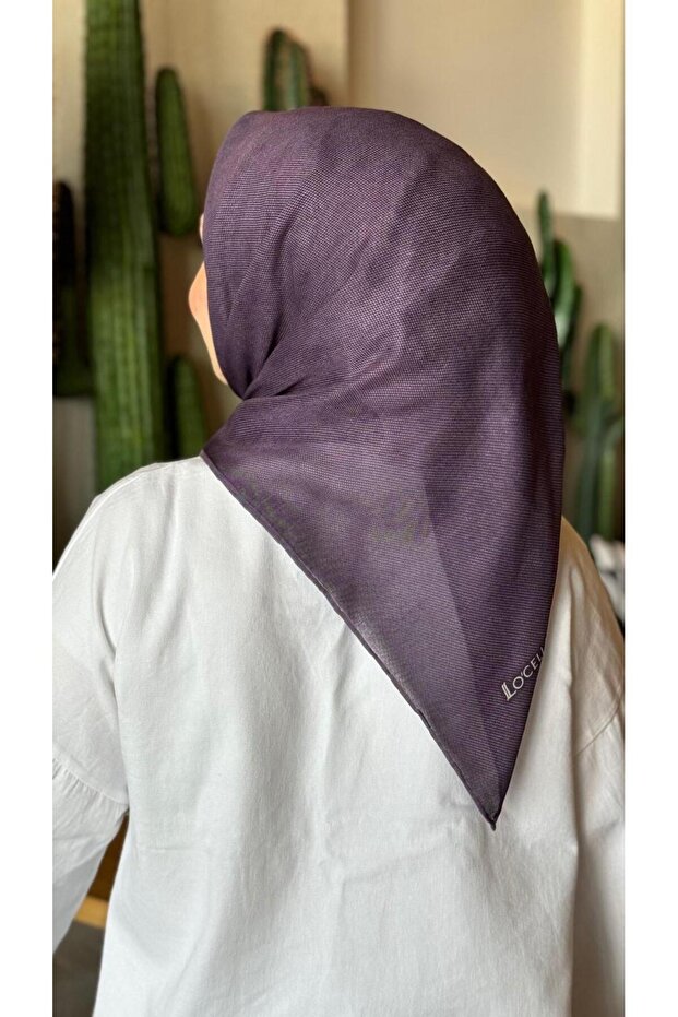 Soft Pamuk Eşarp Mor-5 - 4