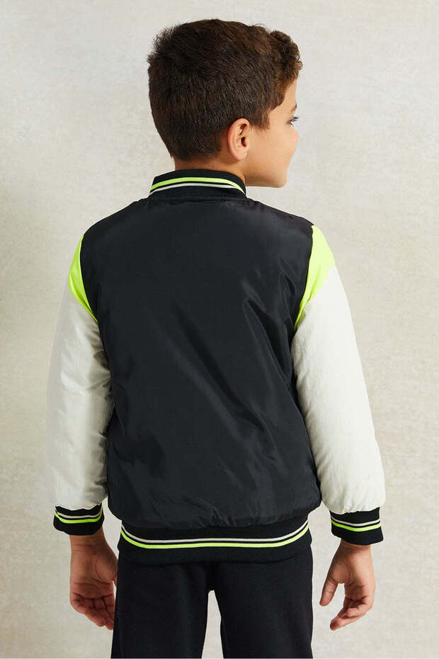 Boys Multicolour Printed Baseball Jacket - 3