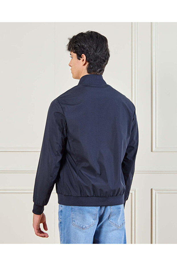Men Navy Bomber Jacket - 3