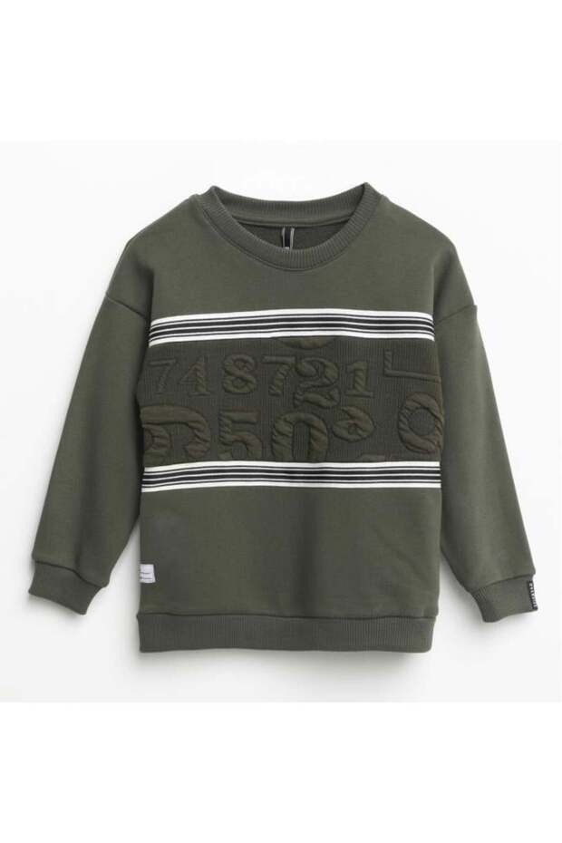 Haki Male Waiter Paneled Sweatshirt 6-16 Years