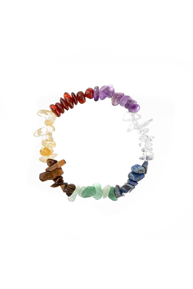 Broken Chakra Natural Stone Bracelet