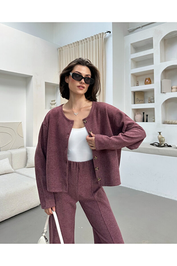 selanik düğmeli hırka - 3