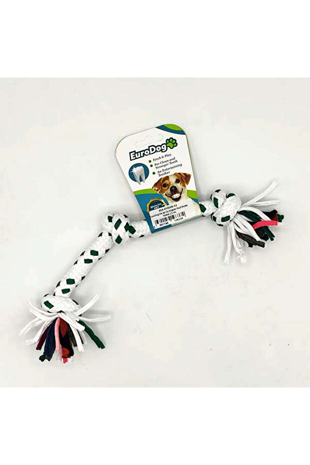 Sptrns Dental Floss Three Knots Green White Dot (121153) 15 cm