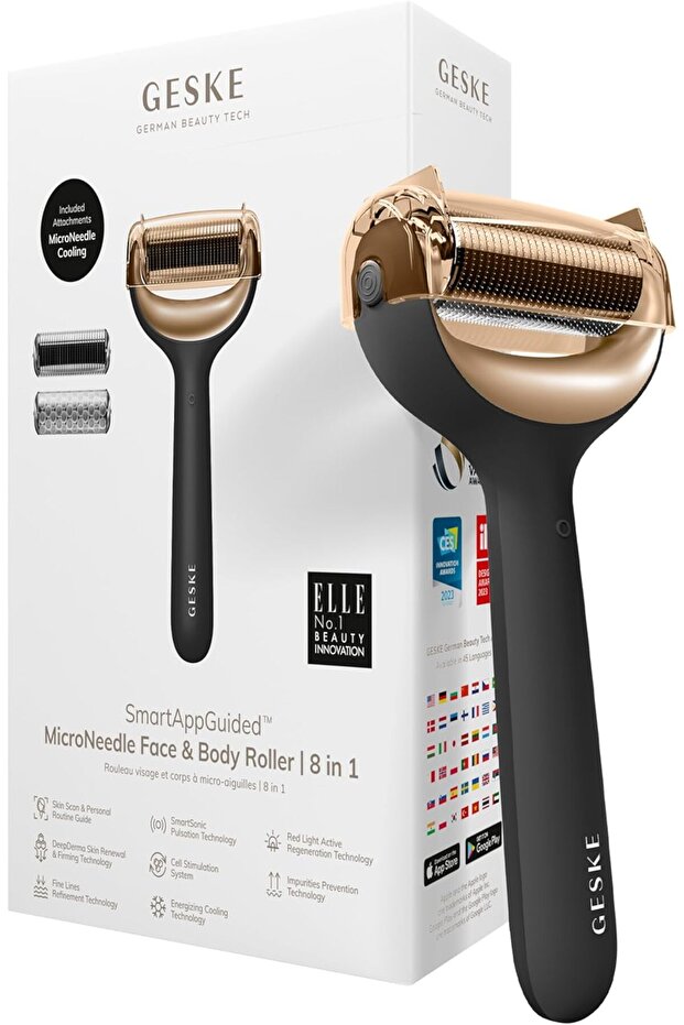 SmartAppGuided MicroNeedle Face & Body Roller 8-in-1