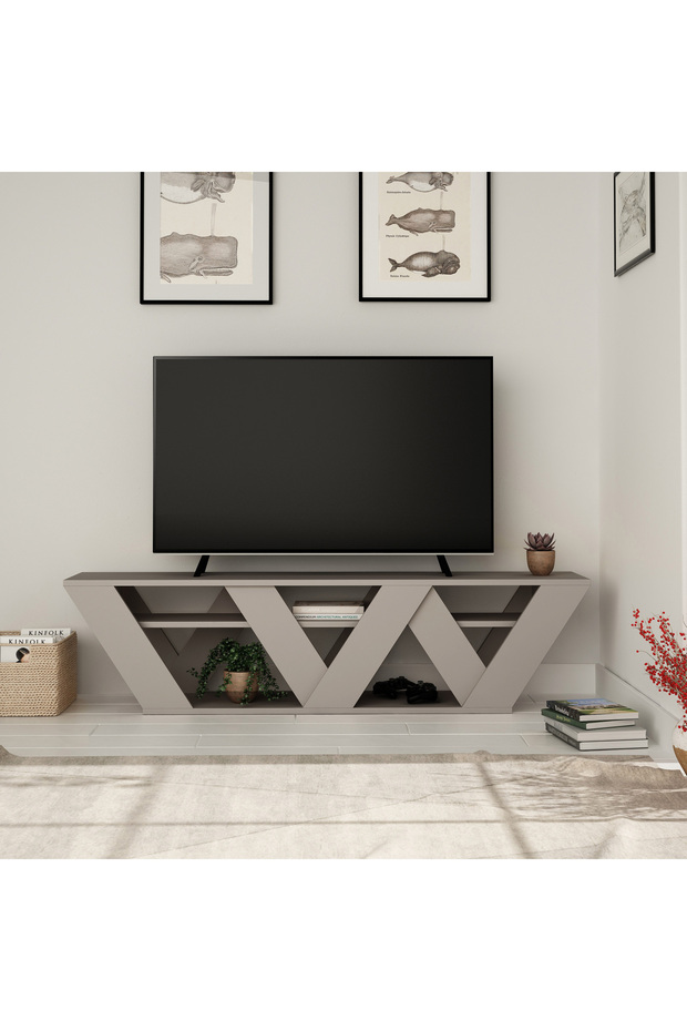 Mourah Ralla Tv Stand Up To 65 Inches - Light Mocha