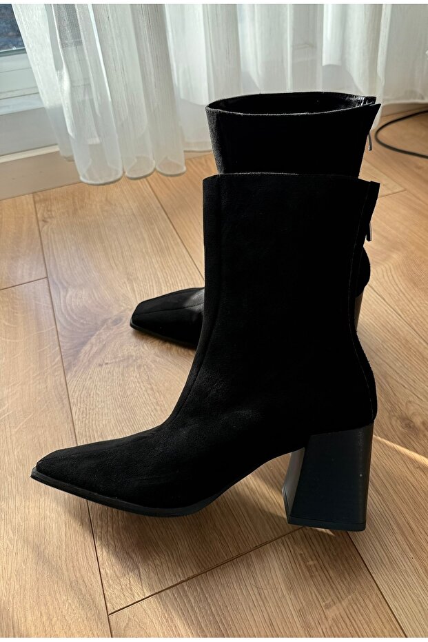 Küt Burun Süet Kısa Bot - 2