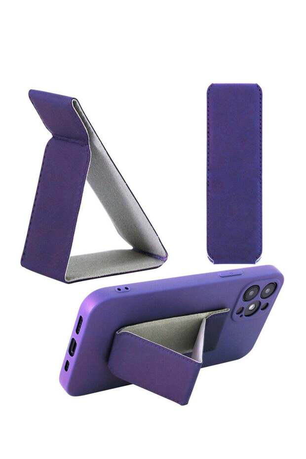 Magnetic Foldable Multi-functional Phone Holder - Purple