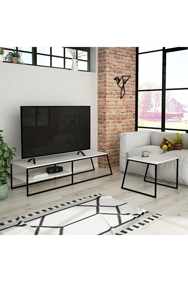 Mourah Pal Tv Stand Up To 60 Inches - White