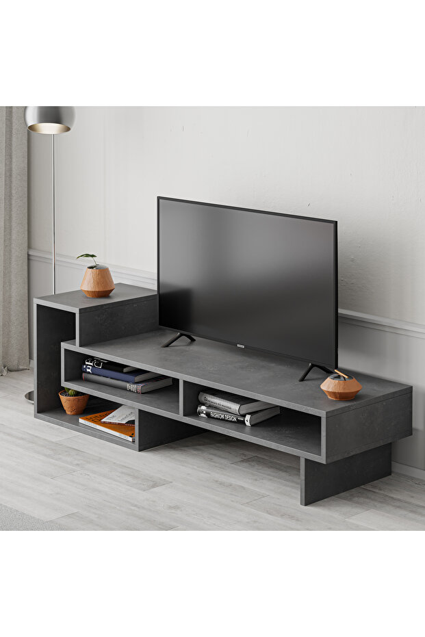 Mourah Tetra Tv Stand Up To 43 Inches - Retro Grey