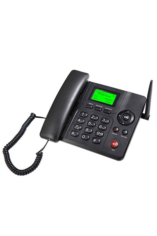 Wireless GSM Desk Phone – Dual SIM, Call Recording, SMS, Caller ID, Battery Backup