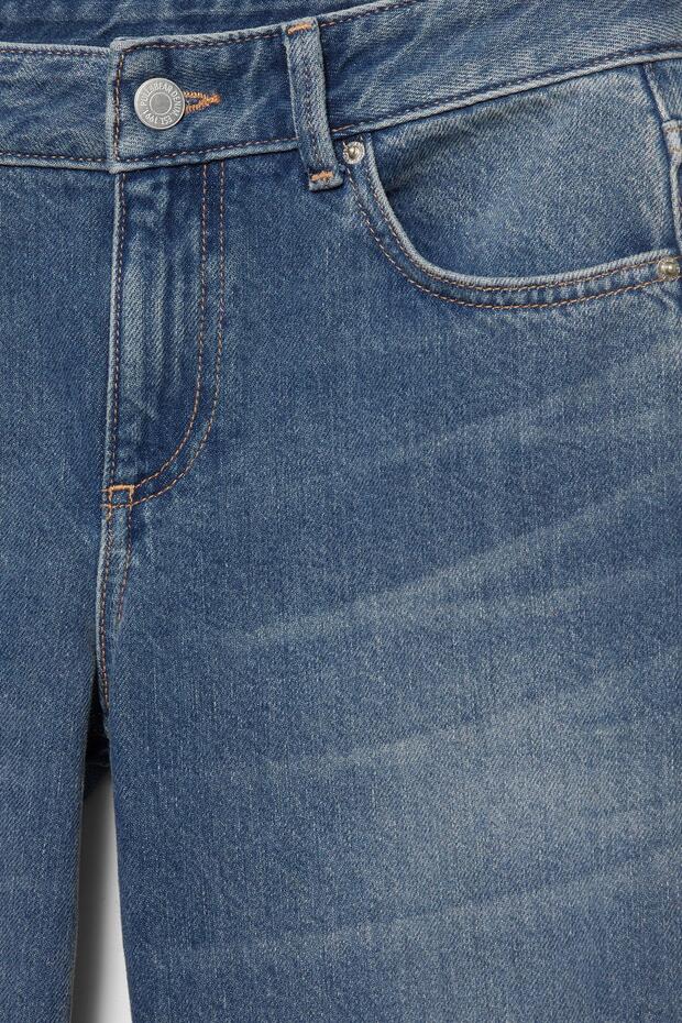 Yırtmaçlı düz paça jean - 8