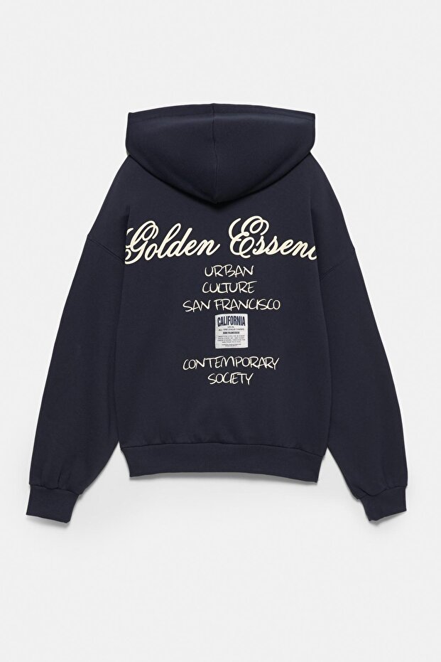Kapüşonlu Golden Essence sweatshirt - 8