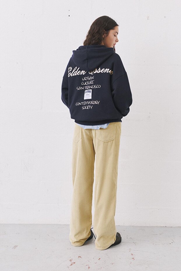 Kapüşonlu Golden Essence sweatshirt - 4