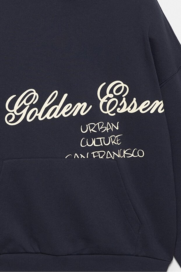 Kapüşonlu Golden Essence sweatshirt - 7
