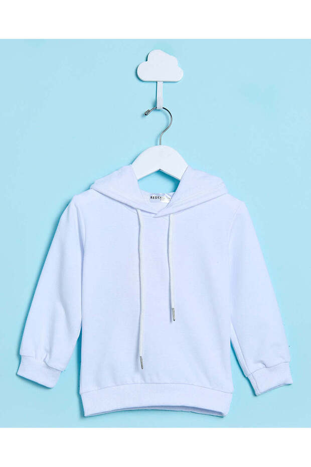 Infant Boys White Printed Sweatshirt