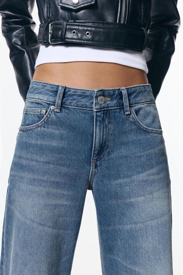 Yırtmaçlı düz paça jean - 4