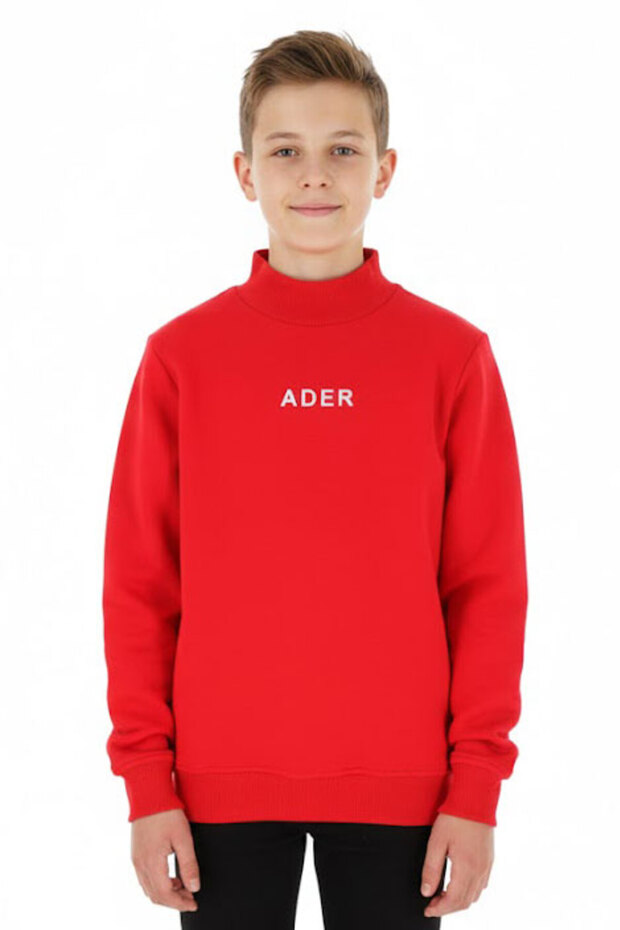 Boy's Sweatshirt Printed 2 Thread Raised Border - 1