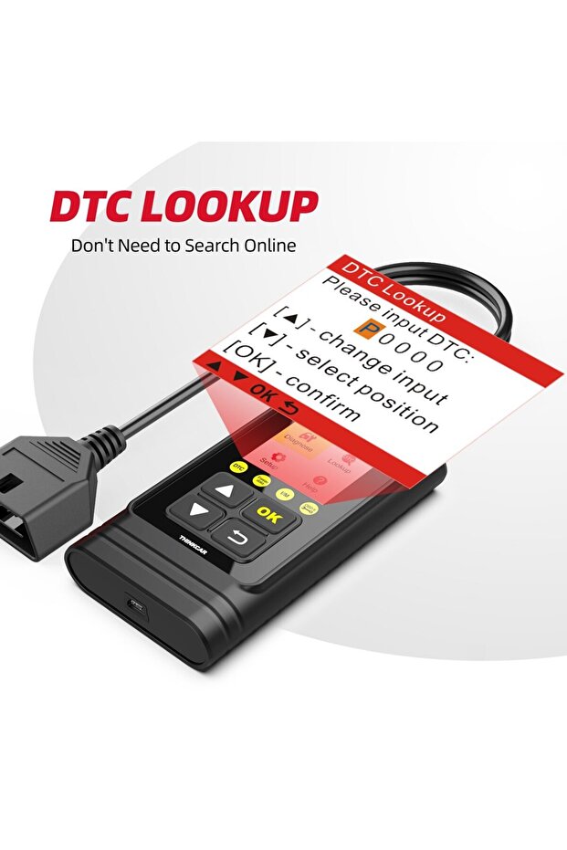 THINKCAR THINKOBD 100 Auto OBD2 Scanner Car Code Reader Clear Code Smog Test 10 Mode OBD 2 Functi... - 7