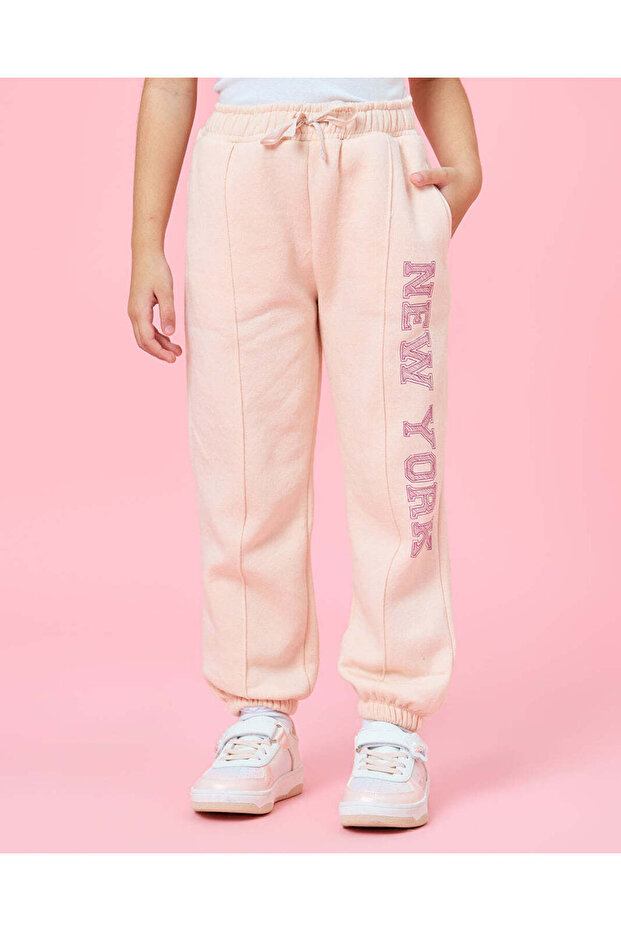 Girls Pink Active Track Pants