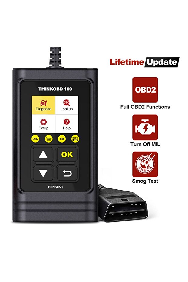 THINKCAR THINKOBD 100 Auto OBD2 Scanner Car Code Reader Clear Code Smog Test 10 Mode OBD 2 Functi... - 2