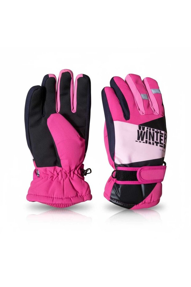 9-15 Years Old Girls' Fleece-Lined Snow Ski Gloves