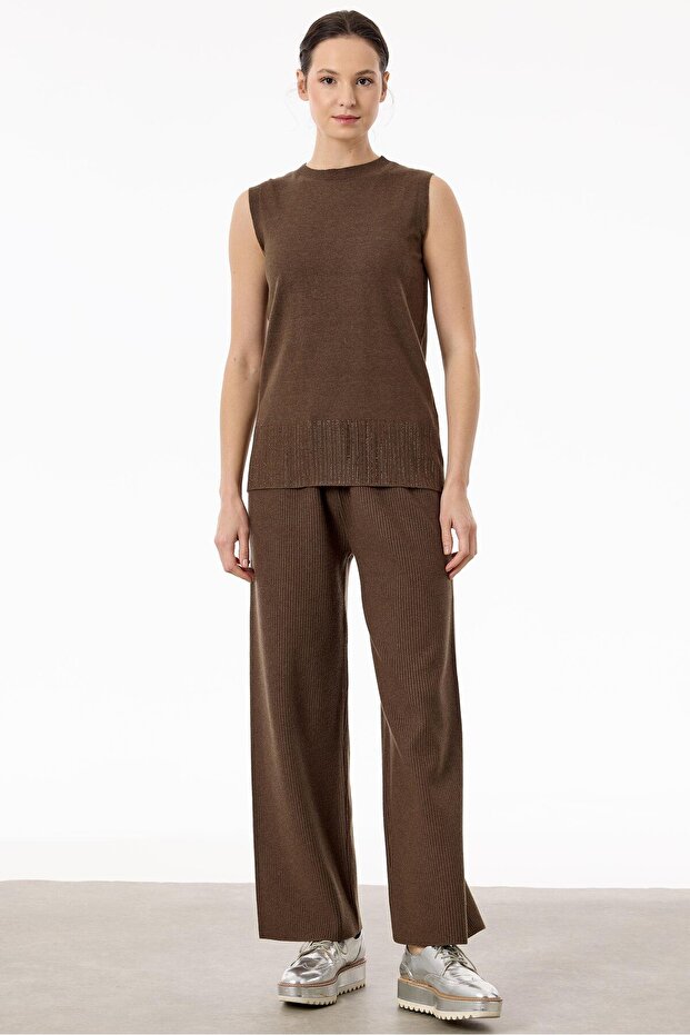 Basic 3'lü Triko Takım KAHVE - 2