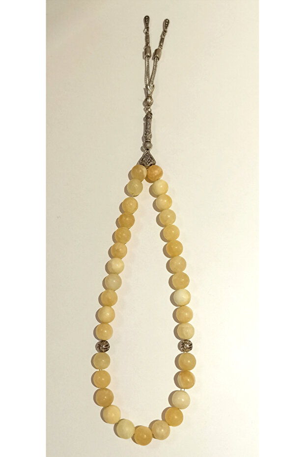 Yellow Color Flashy Luxurious Prayer Beads