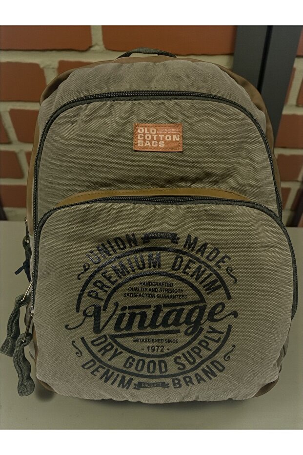 Quality Vintage Casual Printed Design Daily Travel School Backpack Revilla Bag 28X38Cm