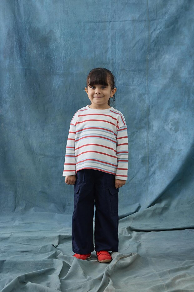 سترة مخططة - حمراء - 1