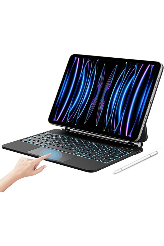 Magic iPad Keyboard Case for iPad Air 11 in / iPad Pro 11 in - Backlit Trackpad, Black