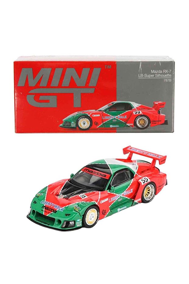 mini gt 1:64 Mazda RX-7 LB-Super Silhouette 787B Diecast Model Araba ...
