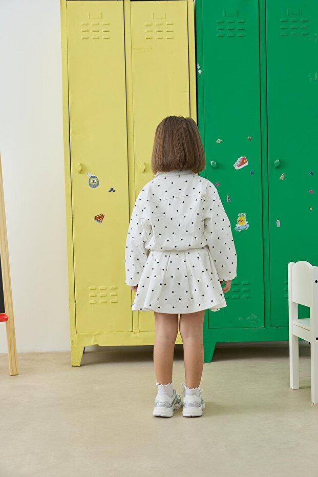 Pileli Etek - puantiye - 4