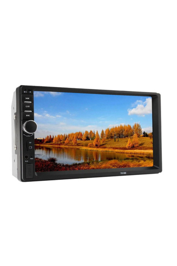 Mp5 player auto bluetooth 7018B 2 x DIN 45 x 4 W 7 inch USB ecran Touchscreen - 1