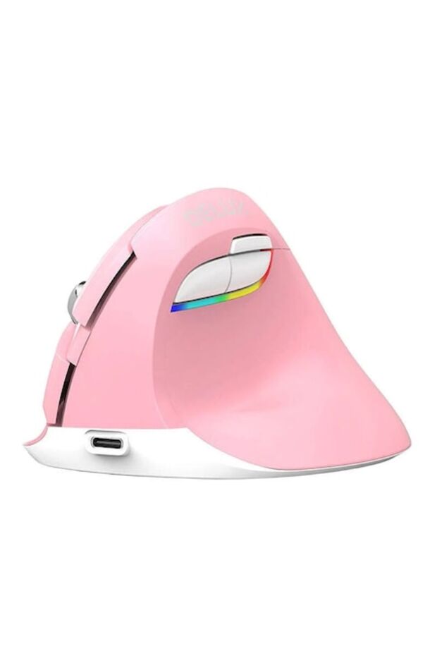 M618Mini DB BT+2.4G 2400DPI Wireless Vertical Mouse (pink) - 1