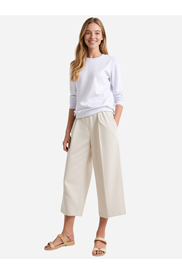 Kadın Basic Regular Sweatshirt - 3