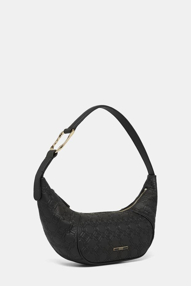 SİYAH MONOGRAM DERİ ÇANTA - 2