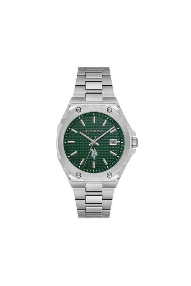 Novelties Green Dial Silver Stainless Steel Bracelet Analog Watch for Women 36mm